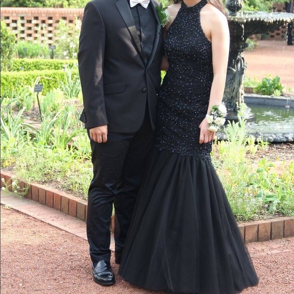 Mermaid black dress - Picture 3 of 3